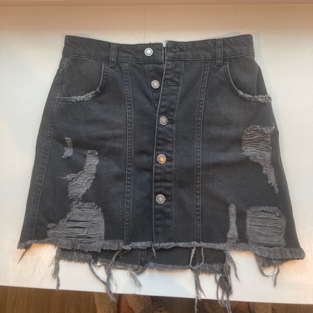 Free people Demin mini skirt